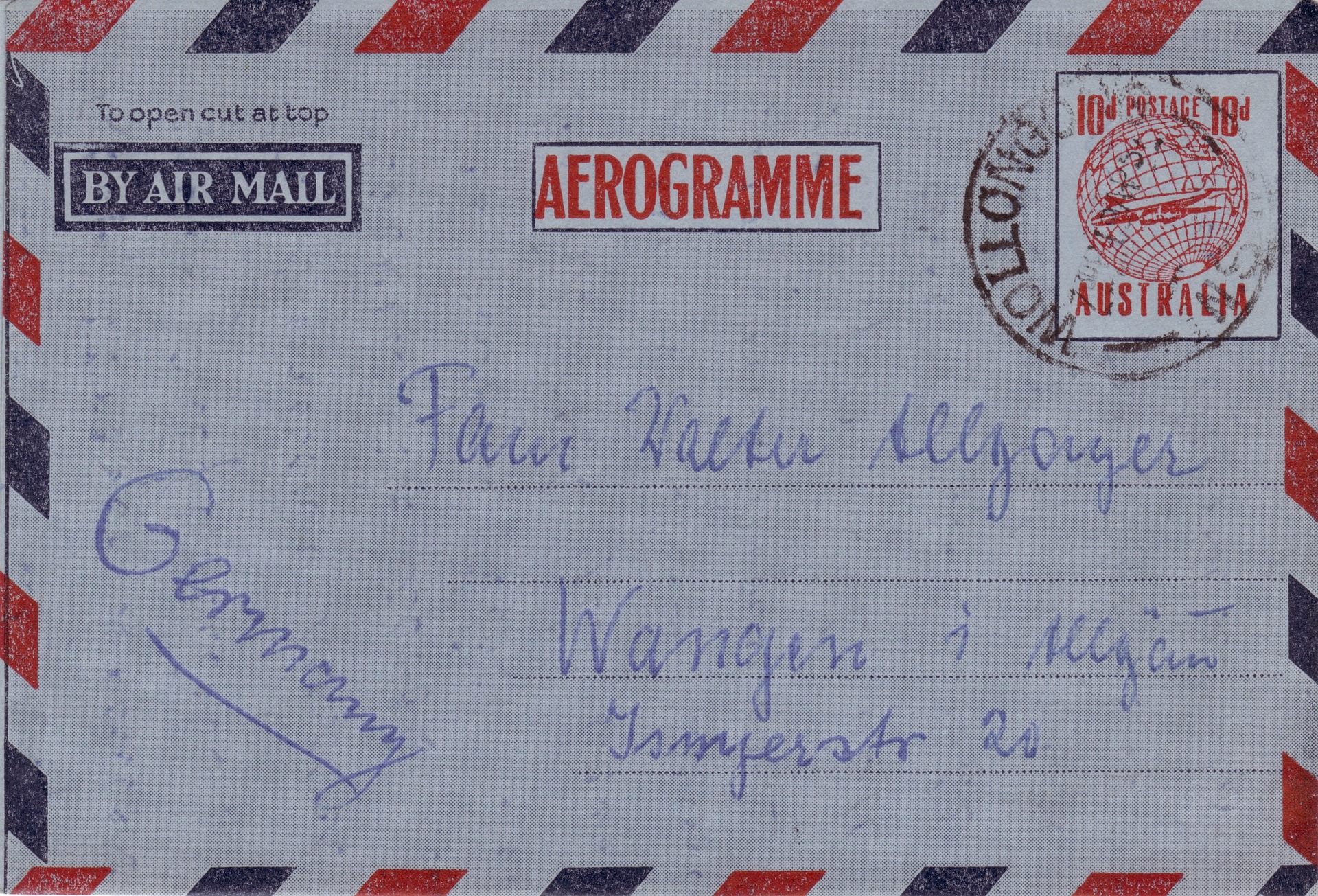 a postal envelope