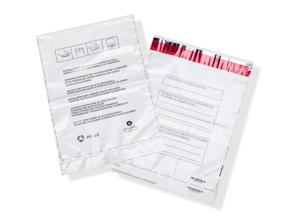 High security envelope with anti-tamper adhesive