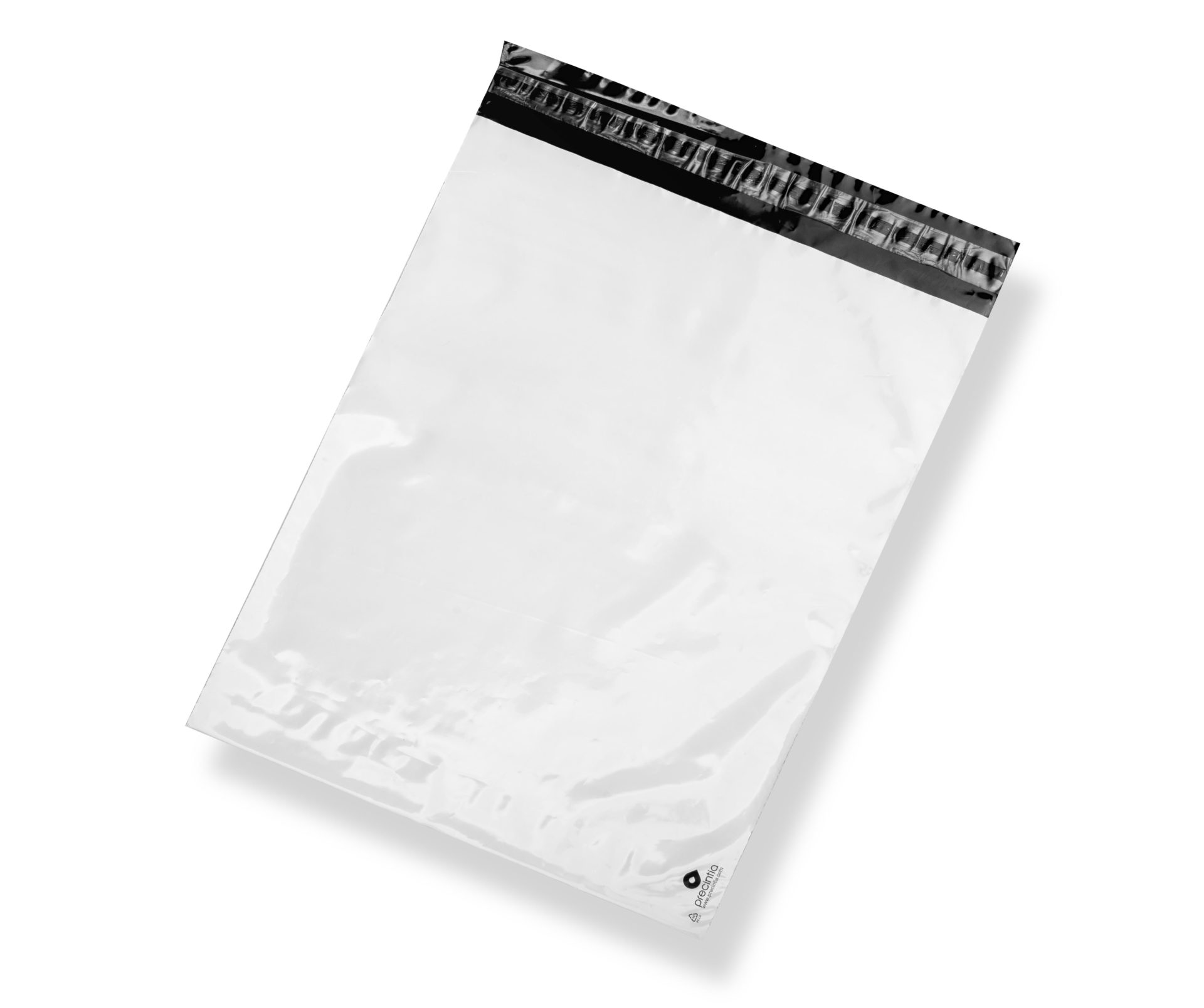 Courier envelope with permanent adhesive